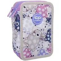 CoolPack etui met drie compartimenten en White Bunny accessoires