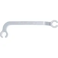 Bgs Dubbele ringsleutel, open, voor diesel injectieleidingen, 17 mm