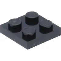 LEGO 2x2 Platen 3022 - 100 stuks, zwart
