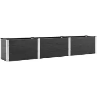Syfax Plantenbak verhoogd 300x50x54 cm HKC grijs
