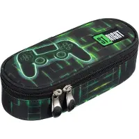 Markenlos Etui met klep, neonkleurige pad, model 1721