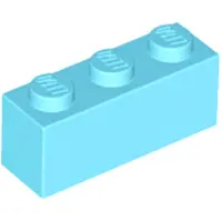 LEGO 10 stuks 3622 steen/blok 1x3, basisstenen, 10 middelblauw