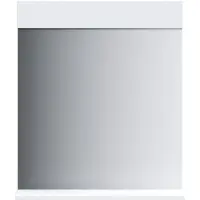 Syfax Badkamerspiegel met schap BERG 60x12x70 cm massief hout wit
