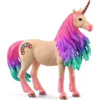 Schleich Figurine - - Eenhoorn Marshmalow, merrie - Zachte vacht en kleurrijke manen
