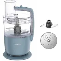 Kenwood FDP22.000GY keukenmachine, 650W, kom van 1,3 liter, 1 snelheid + pulsfunctie, vaatwasmachinebestendig, grijs-blauw