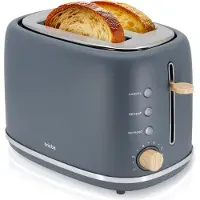 Briebe TA1166GRY, 2 schijven, Grijs, Met knoppen, Hendel, Draaibaar, 870 W, 220 - 240 V, 50 - 60 Hz