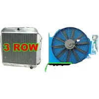 OEM Aluminiumradiator, 3 rijen, zeer efficiënte koeling, inclusief radiator en ventilator