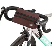 RockBros Fietsstuurtas, driehoekige tas, 1,3 liter, voor-tas voor racefiets, mountainbike, bruin