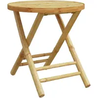Syfax Tuintafel inklapbaar Ø 45x45 cm bamboe
