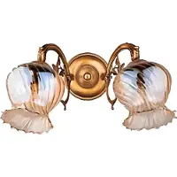 AEA Wandleuchte Wandlampe Wandleuchten Art Lüster Wand Lampen Gold Glas