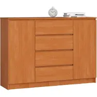 Akord Ladekast K140 met 4 Lades en 2 Deuren / Furniture Factory / Els / 138 x 99 x 40 cm