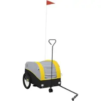 Syfax Fietstrailer 30 kg ijzer zwart en geel