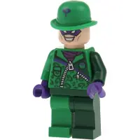 LEGO 1x Minifiguur Superheld Batman, The Riddler, rits, set 76012, artikelnummer sh0088