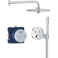 GROHE Precision SmartControl - Doucheset met inbouwthermostaat, diameter 26 cm, 3 jets, chroom 34878000