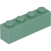 LEGO 100 stuks 3010 steen, blokje 1x4, basissteentje, 100 stuks, zandgroen