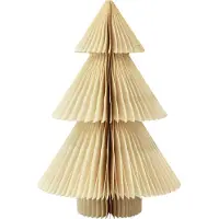 Viana Papieren kerstboom papieren kerstboom crème goud H30cm