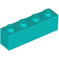 LEGO 50 stuks 3010 steenblokje 1x4, basisstenen, 50 stuks, donkerblauw