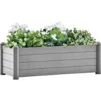 Prolenta Maison Exclusive - Tuinverhoger, model PP, steingrijs, 100x43x35 cm