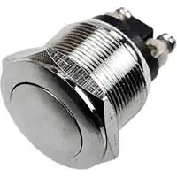 EDM metalen drukknop 2a 250v, zilverkleurig. Eén maat