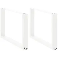 Syfax Salontafelpoten 2 st U-vormig 60x(42-43) cm staal wit
