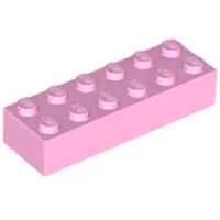 LEGO 2x6 steen 2456 - 10 stuks, lichtroze