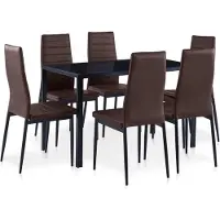 Prolenta Maison Exclusive - Eetset, 7-delig, bruin
