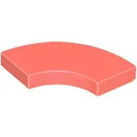 LEGO 2x2 tegels, ronde hoek 27925 - 100 stuks, kleur: koraal