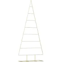 Syfax Metalen kerstboom met standaard Goud 211 cm Poedergecoat staal