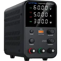 OEM Wanptek DC-voeding, instelbare spanning 30V - 62V, hoge stroomsterkte 5A - 10A, model WPS605H, 60V, 5A