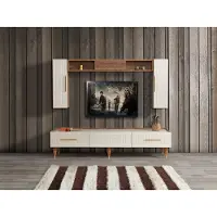 AEA Wohnwand Wohnzimmer Moderner Stil Möbel Wohnwände Regal 3tlg