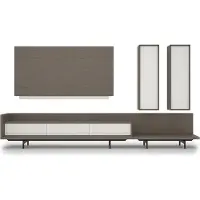AEA Wohnwand TV-Ständer TV Rahmen Einrichtung 2x Wandschrank Design Modern Garnitur