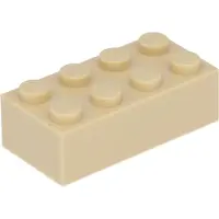 LEGO 2x4 steen 3001 - 100 stuks, beige
