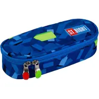 St. Majewski ST.RIGHT Etui, pennenetui, schooletui, schoolmap. Geschikt voor school. Inclusief blokken, type PC1. Verkrijgbaar in blauw en groen, geschikt voor jongens en meisjes