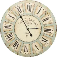 Syfax Wandklok 60 cm MDF meerkleurig