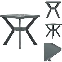 vidaXL Bistrotafel, groen, 70x70x72 cm, kunststof - Tuintafels