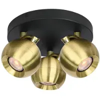 ITALUX Spotlamp LAFIN SPL-45379-3-BK-BRSS van