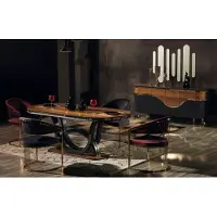 AEA Tisch Stühle 7tlg Esszimmer Holztisch Esszimmer Set Gruppe Garnitur Design