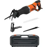 Black & Decker Elektrische reciprozaag Black+Decker BES301K-QS, 750W, variabele snelheid, geschikt voor het zagen van metaal, hout en kunststof