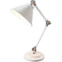 Elstead Lighting LED Tafellamp Provence Element | 1X E27 Max 60W | White/Polished Nickel