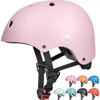 Sonstiges XJD Fietshelm voor kinderen en jongeren, multifunctionele helm, CE-gekeurd, geschikt voor kinderen van 3-13 jaar, hoofdomtrek 48-54 cm, roze
