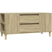Syfax Tv-meubel 102x44,5x50 cm bewerkt hout sonoma eikenkleurig