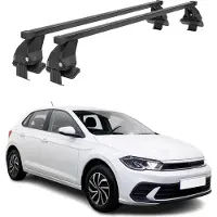 Menabo dakdrager basissteun voor VW Polo 2021-2025, 50 kg draagvermogen, staal, zwart, 2-delig
