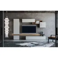 AEA Moderne Weiße Wohnwand Wohnzimmermöbel Wohnwände Schränke Möbel