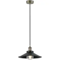 Faro 64133, zwart, metaal, IP20, klasse I, 1 lamp(en), fitting E27