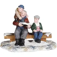 Luville Grandpa telling a story l7,5xb4,5xh6cm Kerst