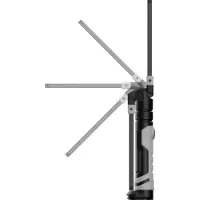 Kunzer PL-082 Werklamp LED-lamp werkt op batterij werkt op een accu, werkt op USB
