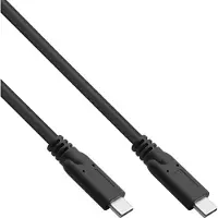 InLine USB-C kabel | USB3.2 Gen 1x2 (Dual Lane) 10 Gbps | PD 60W | 4K 60Hz | zwart | 3 meter
