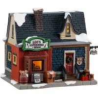 Lemax Leo's Leatherworks & Repairs 16x21x25 cm Kerstdorp