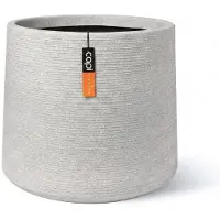 Capi Europe - Sandbag Arc Granite - 61x52 - Ivoor - Bloempot Voor binnen en buiten - Beschikbaar in XL formaten - Breukbestendig - 100% Recyclebaar - Levenslang garantie - NIVS8192