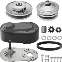 Vevor aandrijfkoppeling 2-8 pk motor 2000 tpm Hoogwaardige aandrijfkoppeling met asymmetrisch ontworpen wielen en robuuste rubberen riem